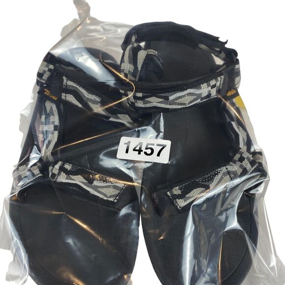 Teva Hurricane Sandals Unisex 5 Black Gray Soft Footbed Hook and Loop - Picture 13 of 13